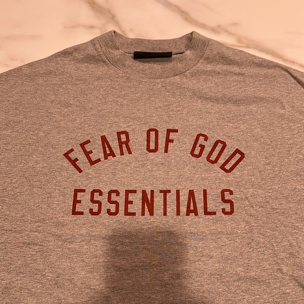 Fear of God Essentials Heather Gray Tee
